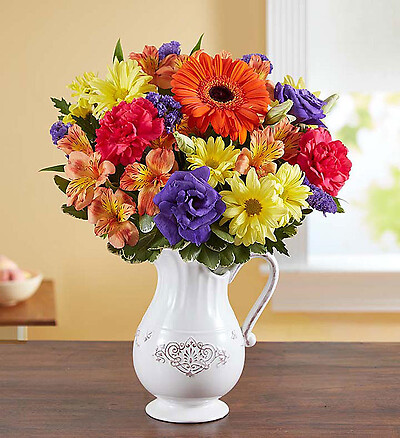 Pitcher Perfect Flower Arrangement