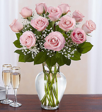 Rose Elegance&amp;trade; Premium Long Stem Pink Roses