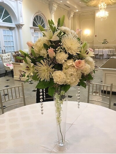 Centerpieces on Risers